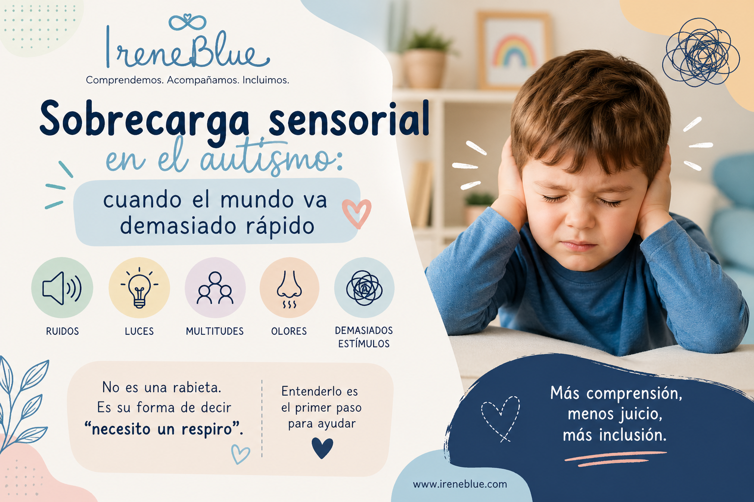 Sobrecarga sensorial en el autismo: cuando el mundo va demasiado rápido