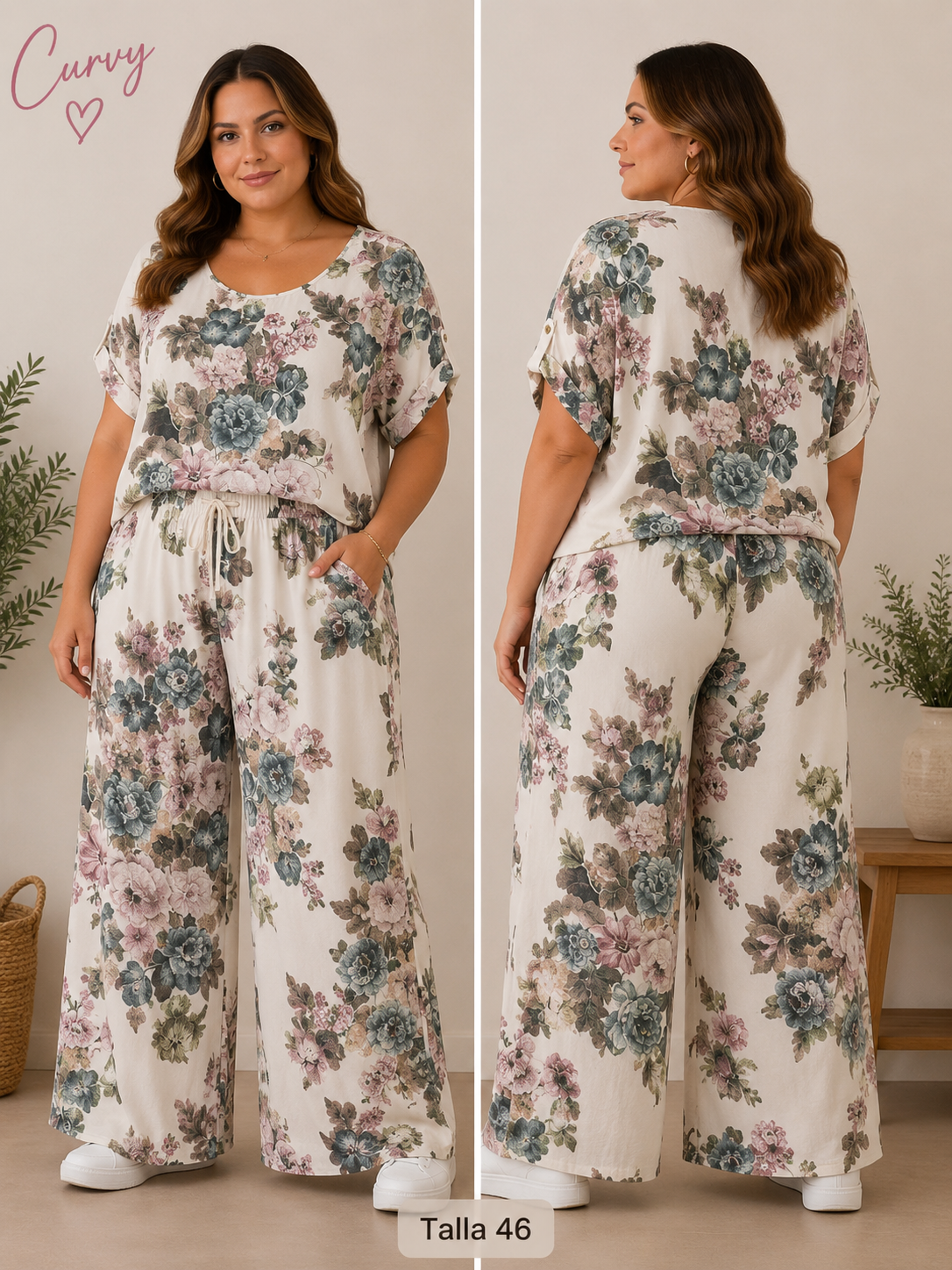 CONJUNTO CURVY FLORAL